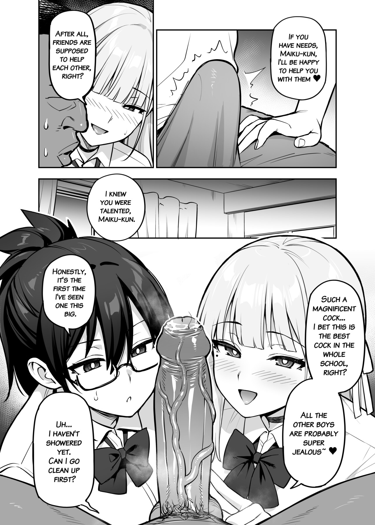 Hentai Manga Comic-About the Student Council Members' Huge Tits!-Read-37